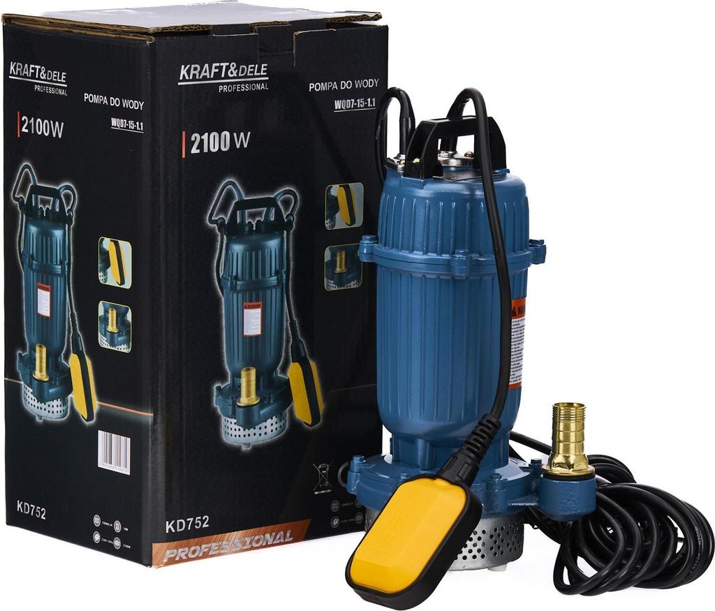 Pompa per pozzetti Kraft&Dele 1600 KD752 + galleggiante Immagine del prodotto 
