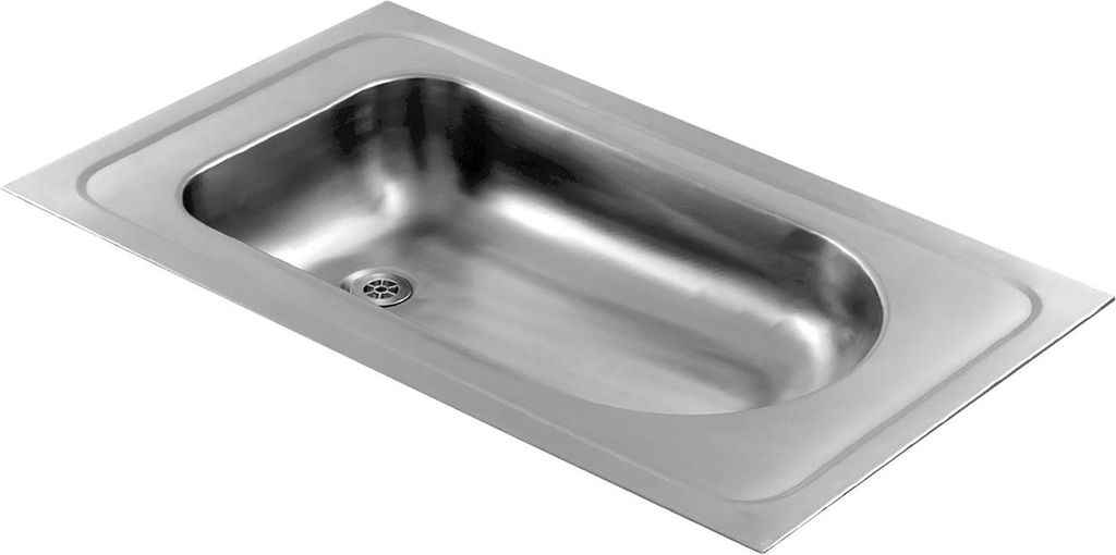 KWC AR Babybadewanne, CAMPUS, Edelstahl, 915x550x150 mm, Einlegemontage