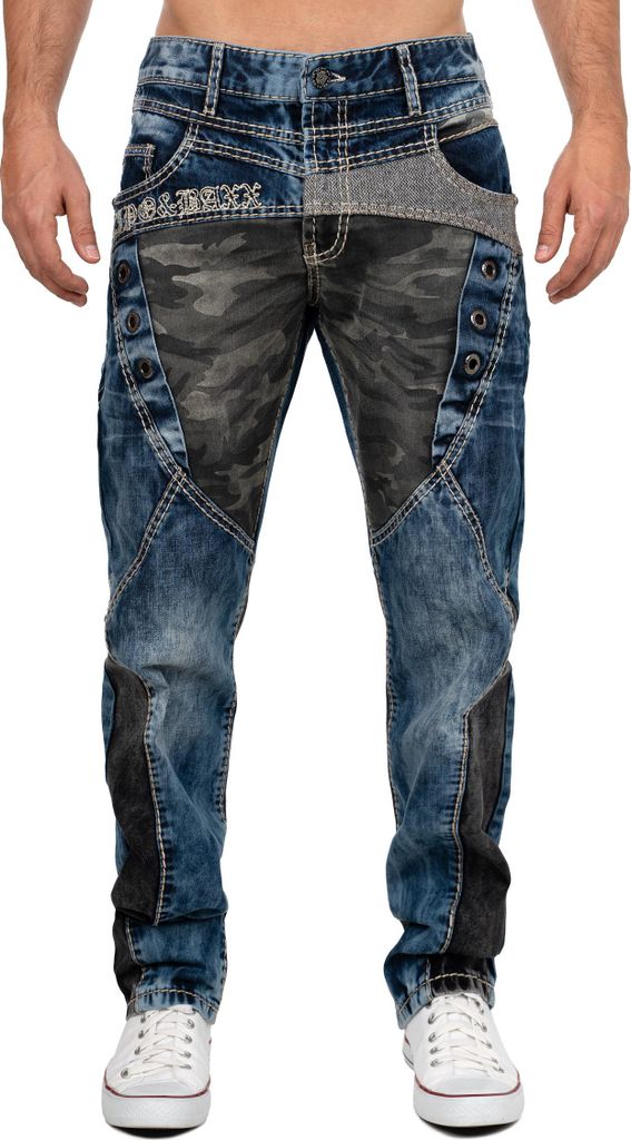 Cipo & Baxx Herren Jeans CD894 Blau W34/L32
