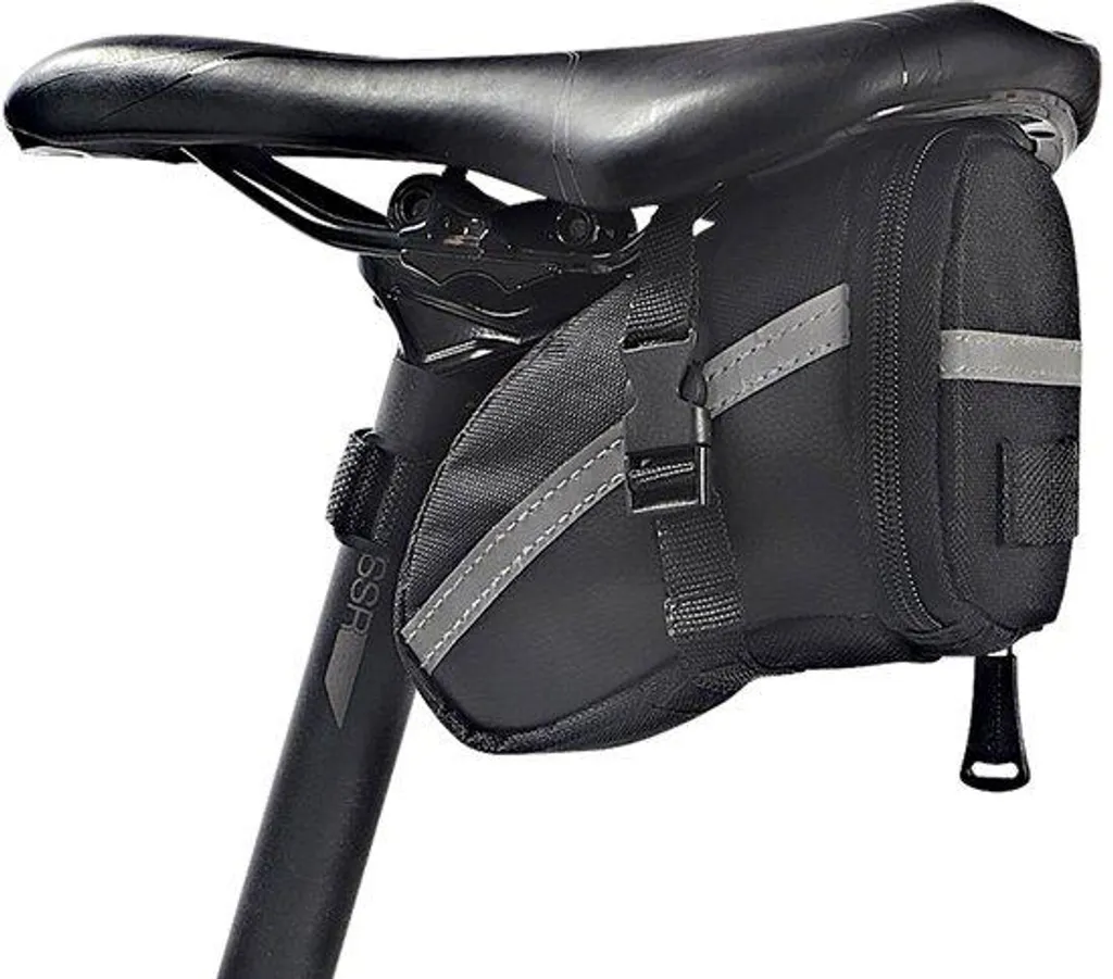 Sac à dos de VTT noir avec kit de fixation et support de cadre robuste
