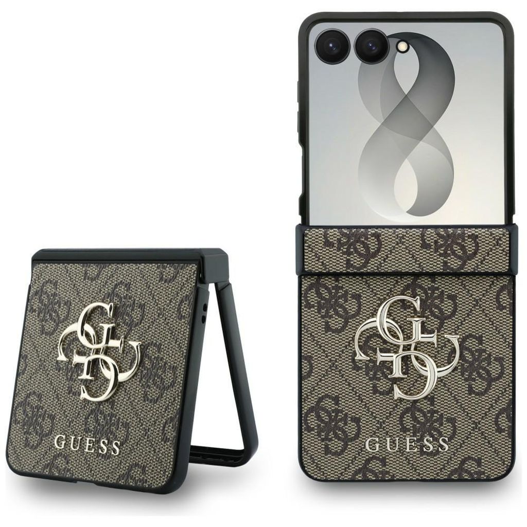 Custodia Guess per Galaxy Z Flip 8, in ecopelle marrone, Immagine del prodotto 