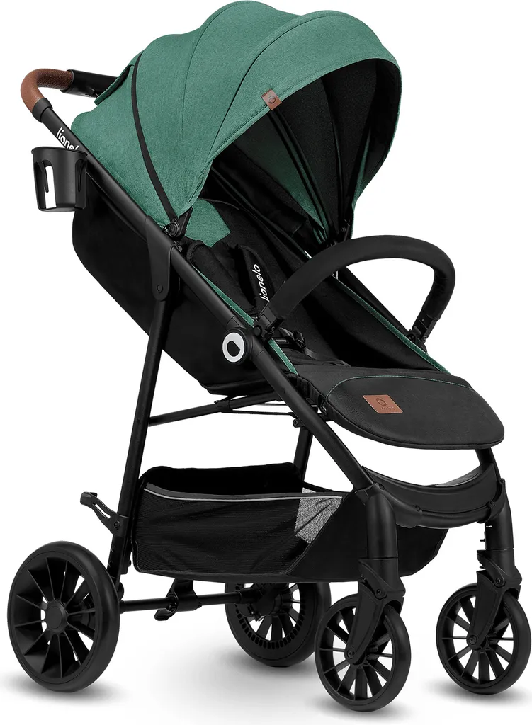 Transat de Voyage Bébé Lionelo Zoey Cat Vert Pliable et Dossier Réglable