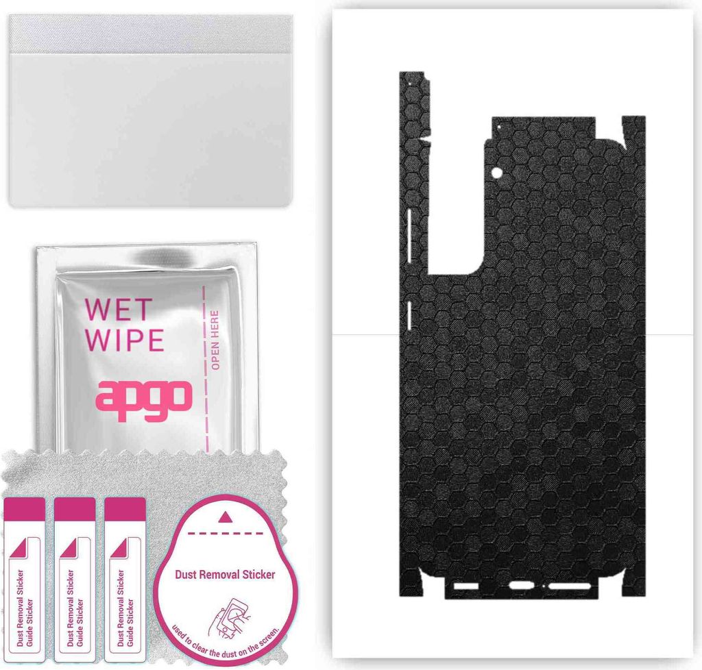 apgo Rückseite + Seiten Schutzfolie, Skin, kompatibel mit Samsung Galaxy S21 5G, Hinten Displayschutzfolie aus Vinylfolie, kratzfest, einfache Mon...