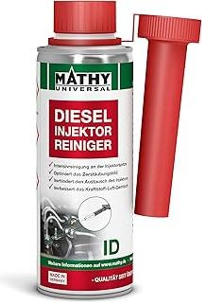 MATHY-ID Injektoren Reiniger Diesel (200 ml) - hochwirksames Diesel Additiv zur Reinigung der Einspritzdüsen im Dieselmotor - Einspritzdüsen Rein...