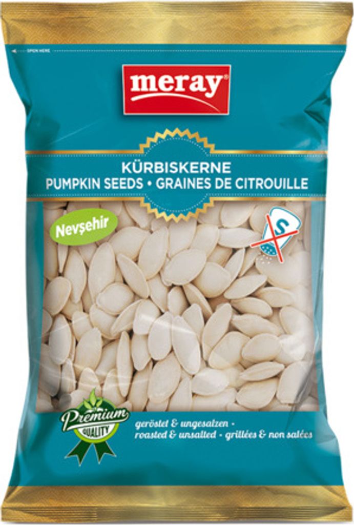 Meray Kürbiskerne – 200 g – Geröstete und ungesalzene Produktbild 