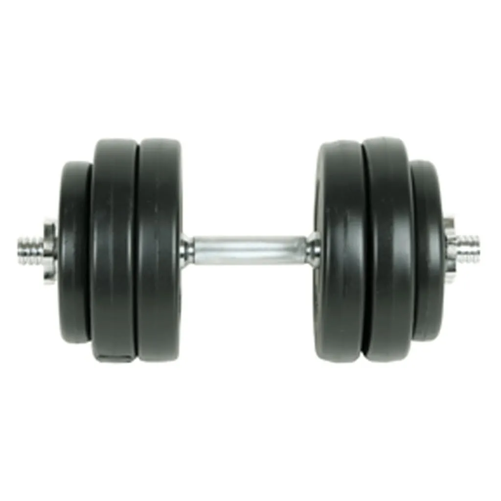 Haltères 15 kg avec grip ergonomique - Poids réglables et fonte robuste