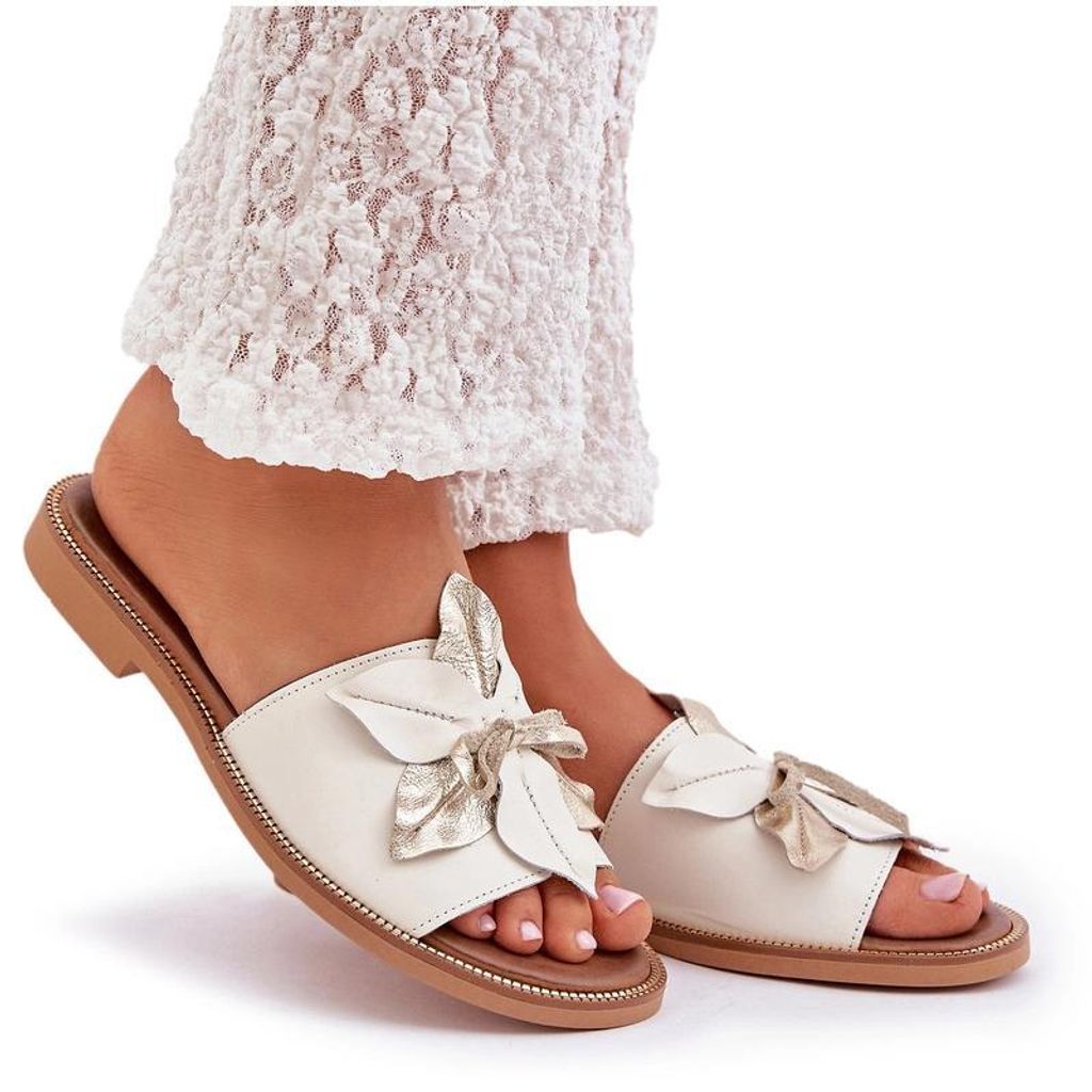 Sandalen Mit Dekoration Naturleder Zazoo 3667 Weiß 37
