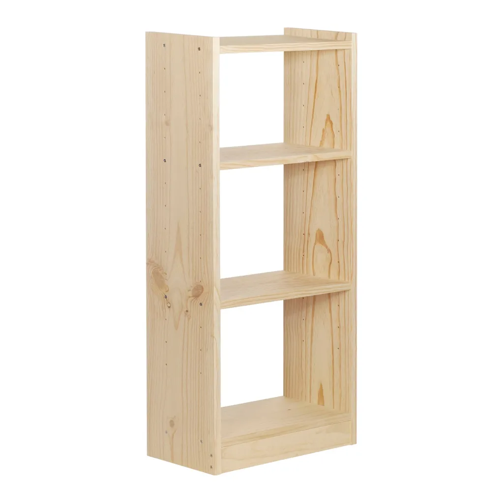 Étagère bois massif 4 niveaux Gala - Meuble de rangement étroit 50cm