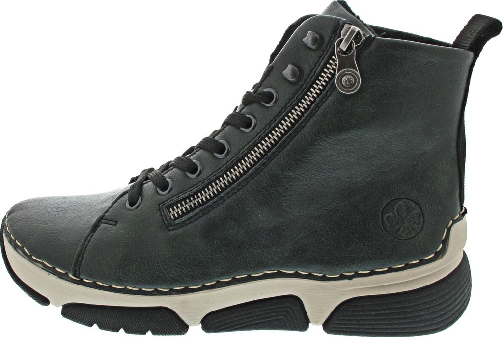 Rieker Damen Schnürboots Ziernaht Stiefelette Produktbild 