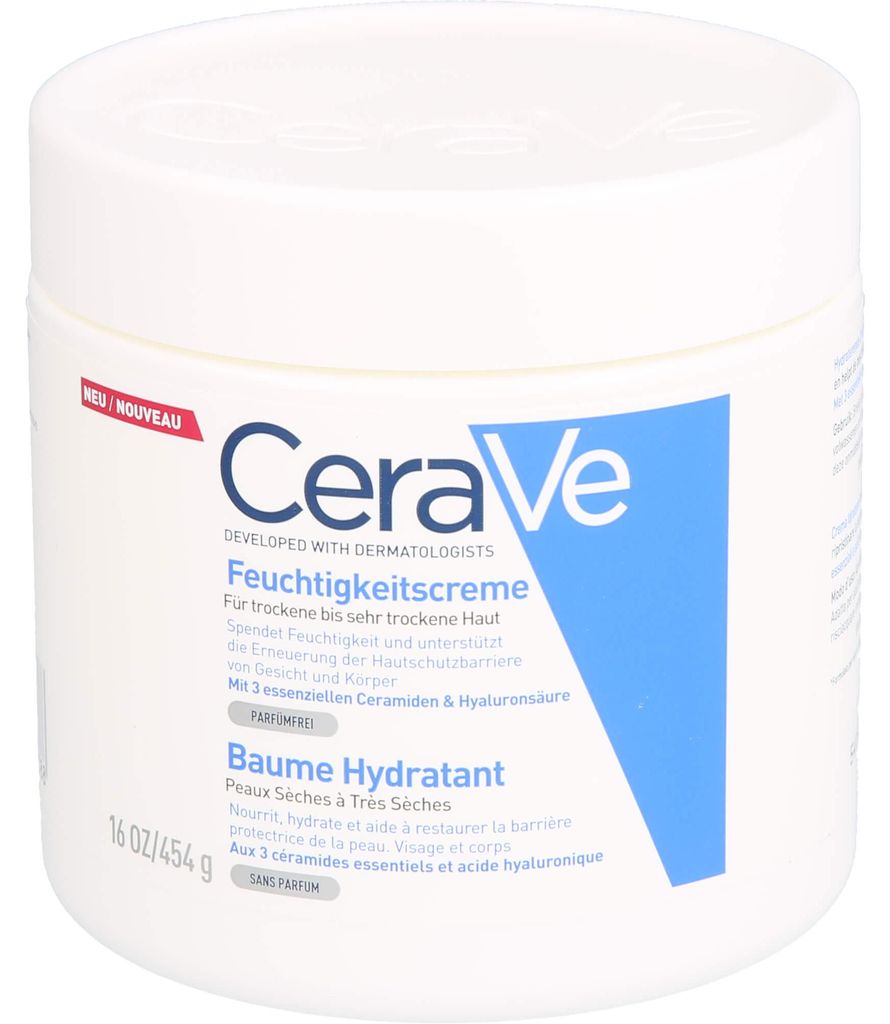 CeraVe Feuchtigkeitscreme – für trockene bis sehr trockene Haut von Gesicht und Körper