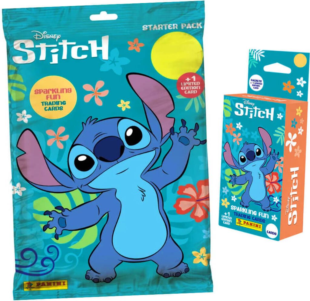 Stitch Karten - (2025) Stitch Trading Cards Sammelkarten - 1 Starter + 1 Blister