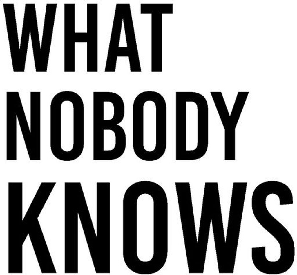 What Nobody Knows