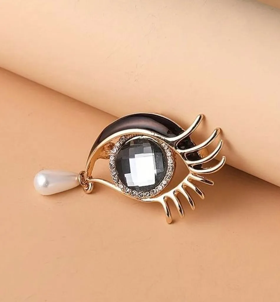 Offerta Spilla Camerazar Angel Eye Argento Perla e Zirconi - Top Quality - 3