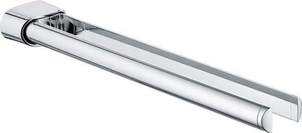 Porte-serviettes pivotant 2 bras chrome brillant 45cm fixation murale
