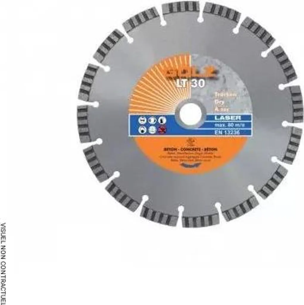 Disque diamant 230mm GOLZ LT30 idéal pour les chantiers de rénovation