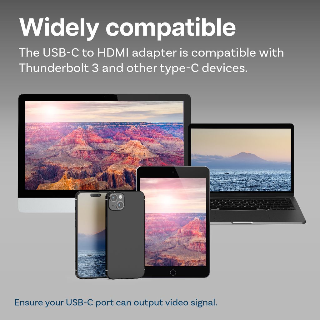 MMOBIEL USB-C zu HDMI Kabel 2 m - 4K@60Hz - Thunderbolt 3 Produktbild 6