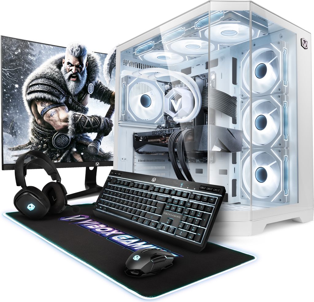Vibox X-200 Gaming PC Set Komplett - Monitor 27 Zoll - Intel Core i9 14900KF 6,0 GHz - AMD Radeon RX 9070 XT 16 GB - 32 GB RAM - 1 TB NVMe M.2 SSD ...