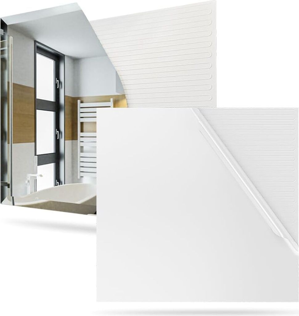 Termofol Heizfolie unter Wandspiegel, Heizmatte Badezimmer, TF-AF-1, 40x40 cm, 30W