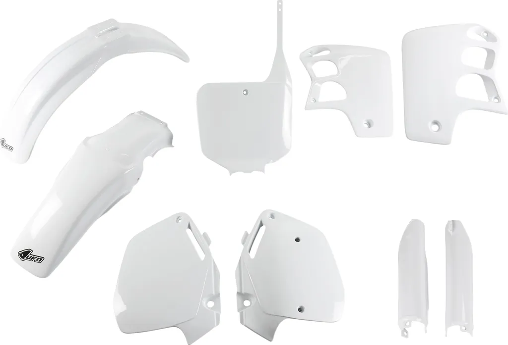 Kit carénage UFO Plast blanc 9 pièces anti-casse pour Honda CR 500 R