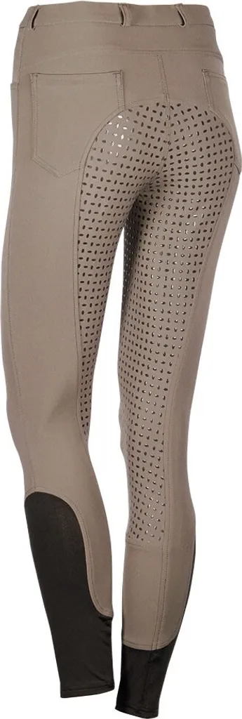 Fini les Glissades en Selle : Pantalon Équitation Full Grip Gris Femme T38