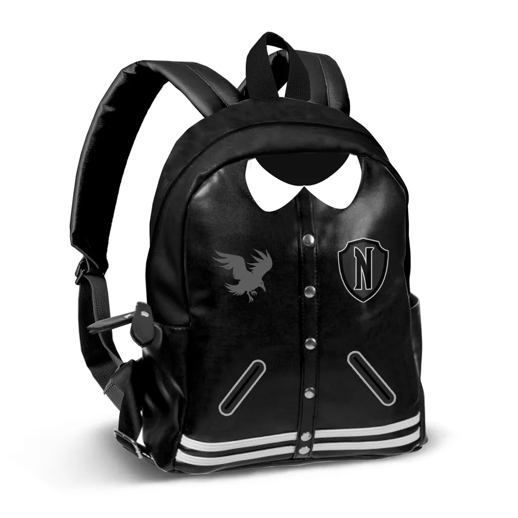 Zaino Scuola Mercoledì Addams Università | Zainetto Nevermore Regalo