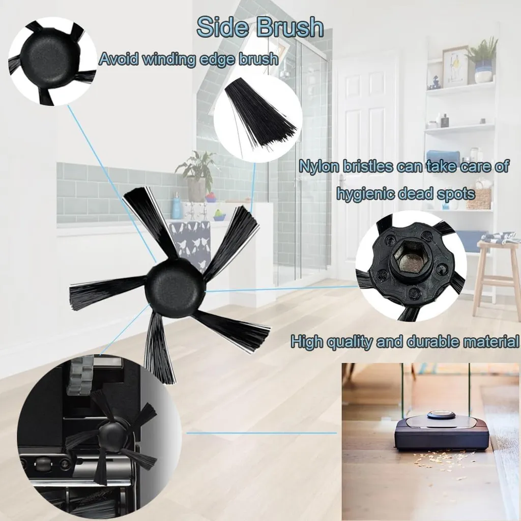 Pack de 6 brosses de précision pour Neato Botvac série D haute qualité