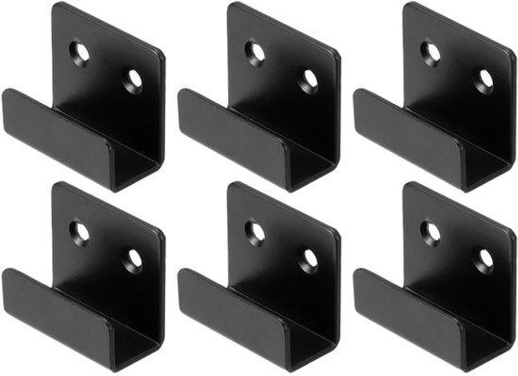 Ophangsystem für Wohnräume - 6er Pack - Wandhalterung - Wandstütze - Bildhänger - Fotohaken - Kunstwerksausstellungsclip - Spiegelhalter - Mit ...