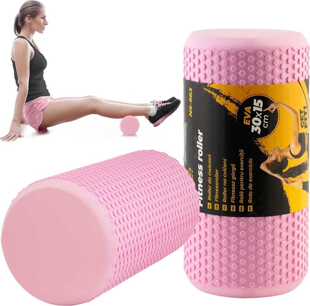 Trainingsrolle aus EVA-Schaum, Pink - NS-963