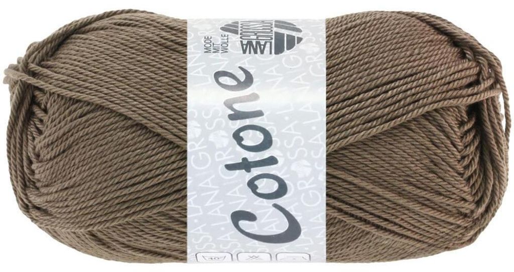 Lana Grossa - Cotone 0030 taupe Produktbild 
