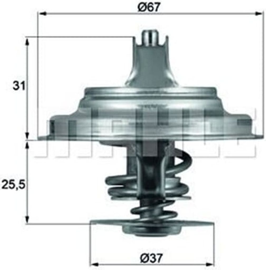 Mahle Thermostat für Ölkühlung für BMW 3er E46