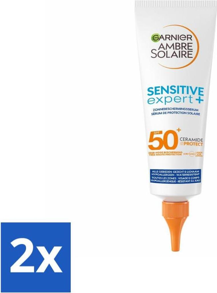 Garnier - Ambre Solaire - Sonnenschutzserum - Sensitive Expert - LSF 50+ - 125 ml - Vorteilspack - 2 Stücke