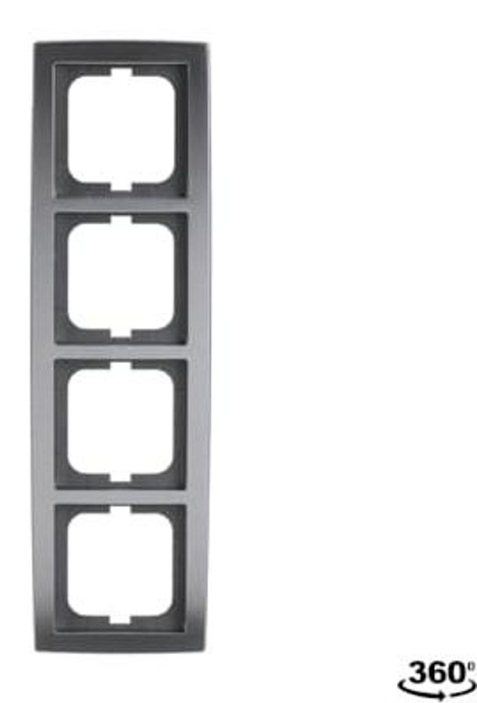 Busch-Jaeger 1724-80 Wandplatte/Schalterabdeckung Chrom Immagine del prodotto 