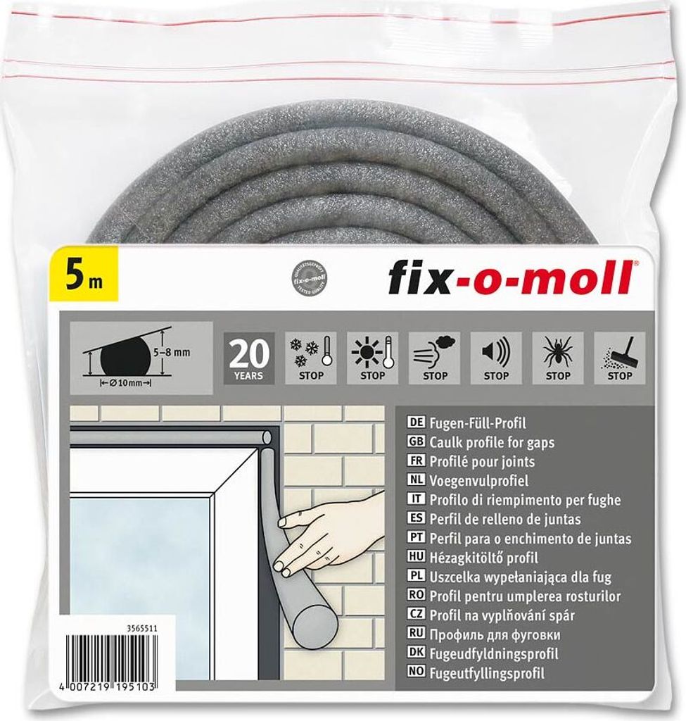 Fix-o-moll Füllprofil 10 mm 5 Meter hinzufügen