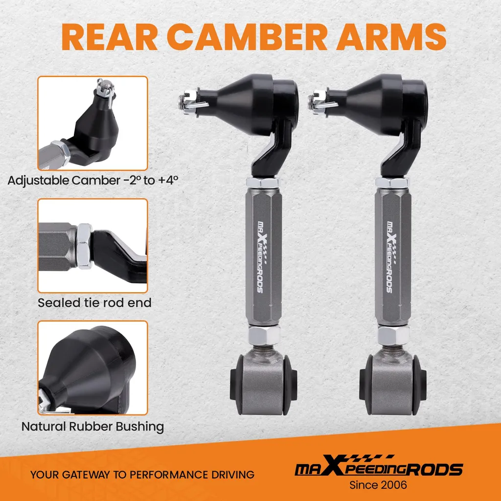 Bras de carrossage arrière réglable pour Honda : solution angle 257mm - 4