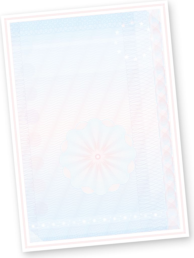 Wertpapier Briefpapier Vordrucke DIN A4 50 Blatt für Zertifikate Urkunden Auszeichnungen