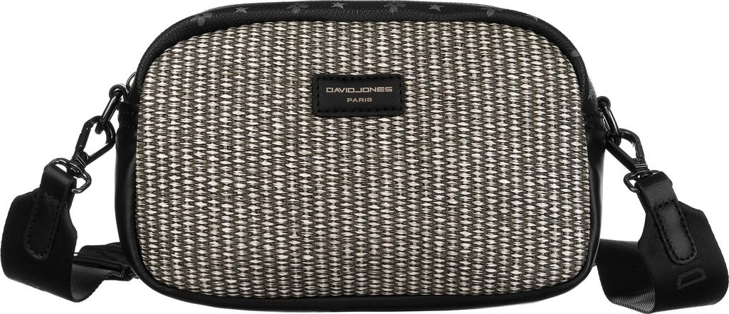 David Jones | Kleine Posttasche, aus ökologischem Leder, für Frauen, Schwarz, 22x14x8 cm