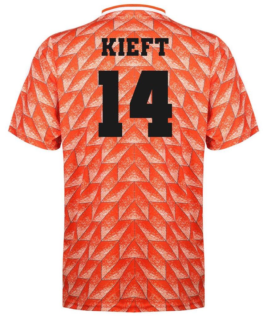 EK 88 Fußballtrikot Kieft - Niederlande - Orange - Kinder und Erwachsene - M