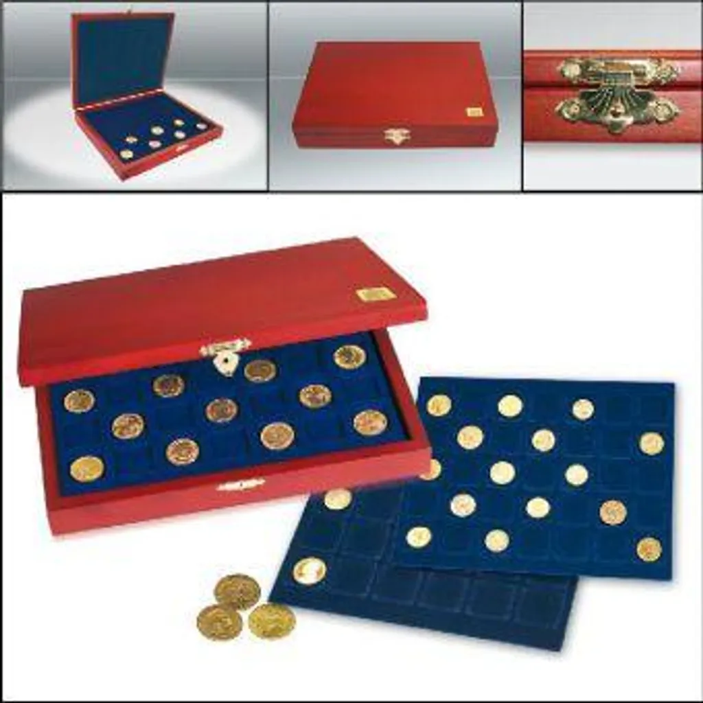 Coffret SAFE 5883 Elegance Mix avec finitions velours pour monnaies rares - 3