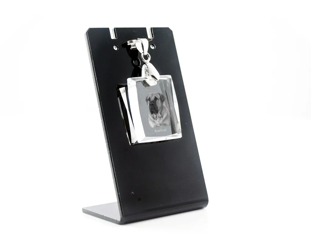 Ricordo Boerboel Gioiello | Ciondolo Cristallo con Cane Art-Dog | Unico