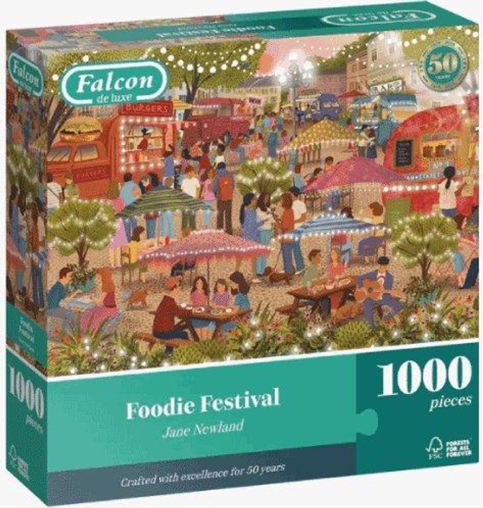 Falcon Puzzle - Foodie Festival 1000 Teile - Lernspielzeug