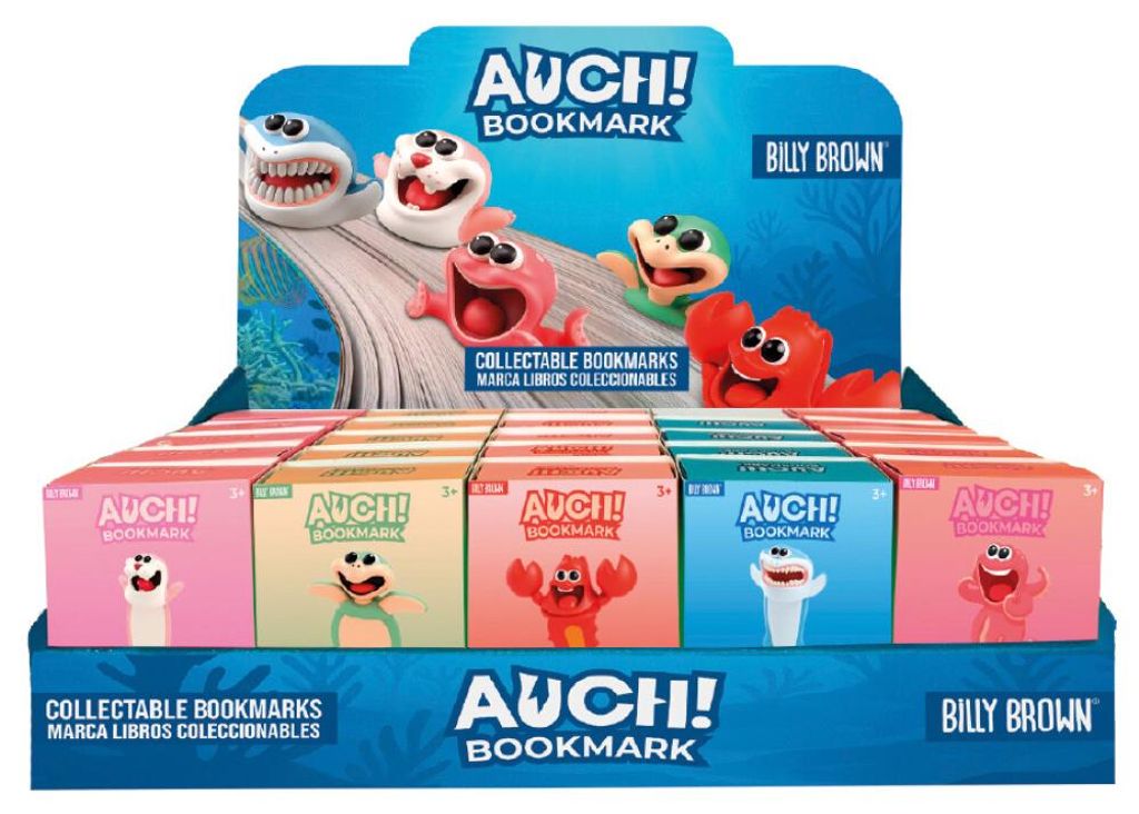 AUCH! BOOKMARKS Billy Brown Bladwijzer - Zeedieren - Display