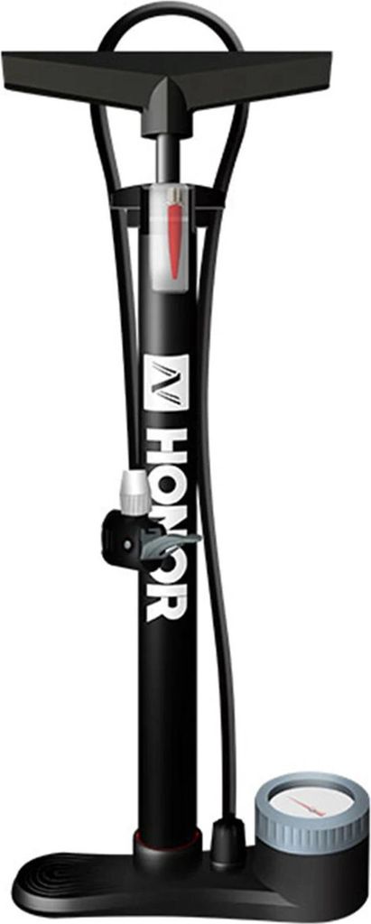 Fahrradpumpe - Standpumpe - 160 PSI Hochdruck - Manometer - Presta & Schrader Ventile - Ballnadel & Adapter - Manuell
