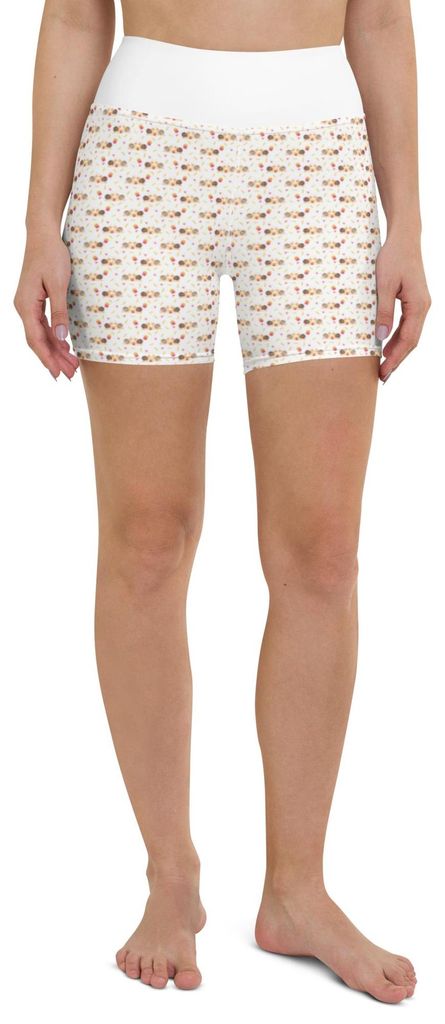 Mr. & Mrs. Panda Yoga Shorts Schnecken Liebe Größe XS - Gelb - Geschenk, Pärchen, Paar, Verliebt, Zufrieden, Sportbekleidung, Yogabekleidung, Sp...