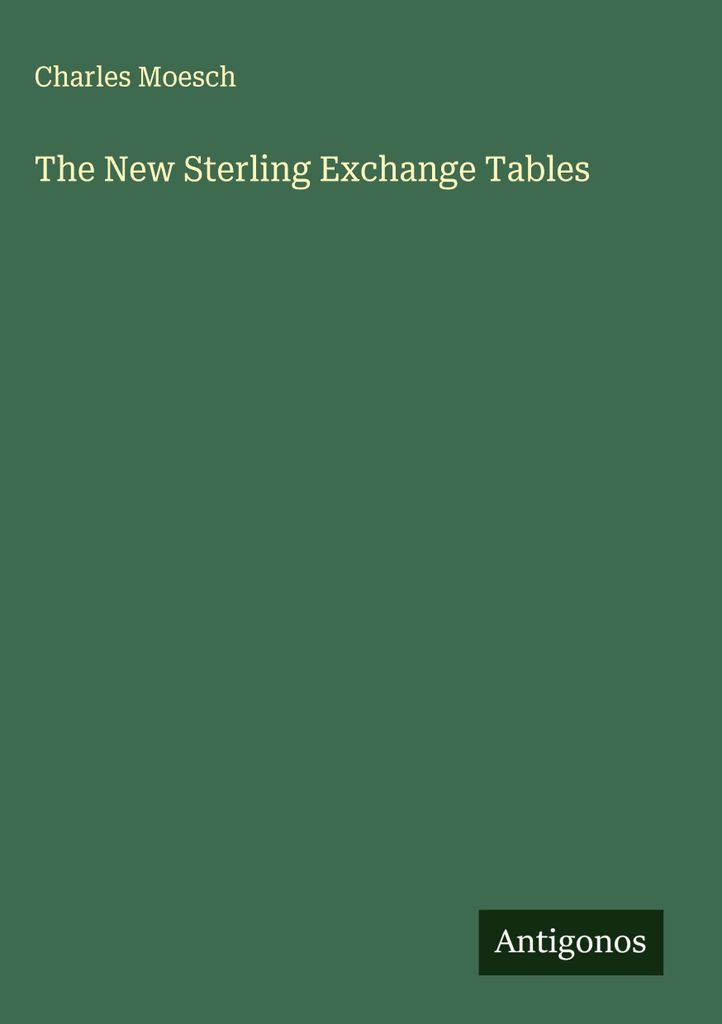Die neuen Sterling Exchange Tables