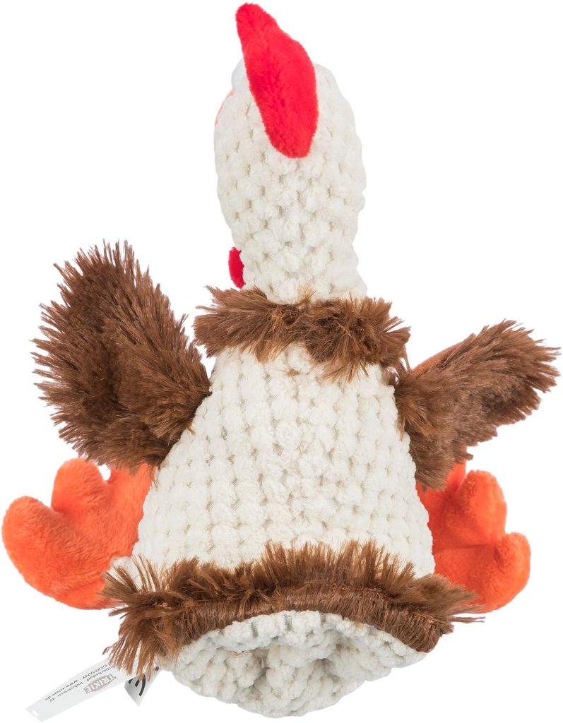 TRIXIE Plüsch-Hahn Stofftier für Hunde, 22 cm, robustes Produktbild 