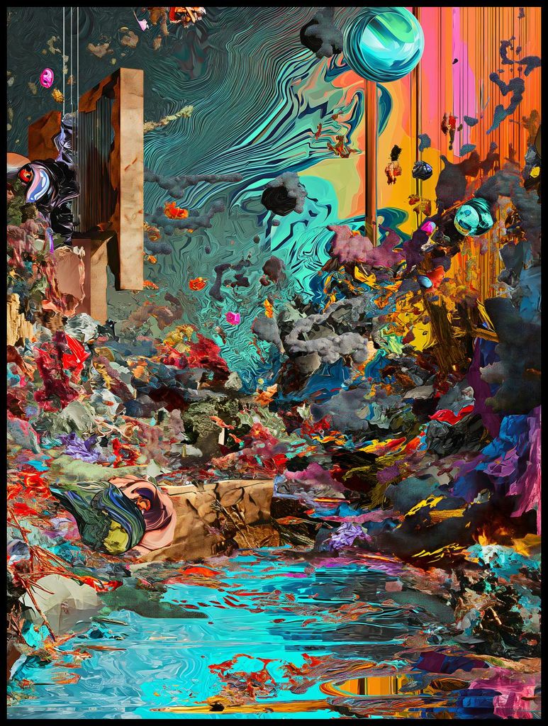 Plakat 75x100cm Alles und Nichts