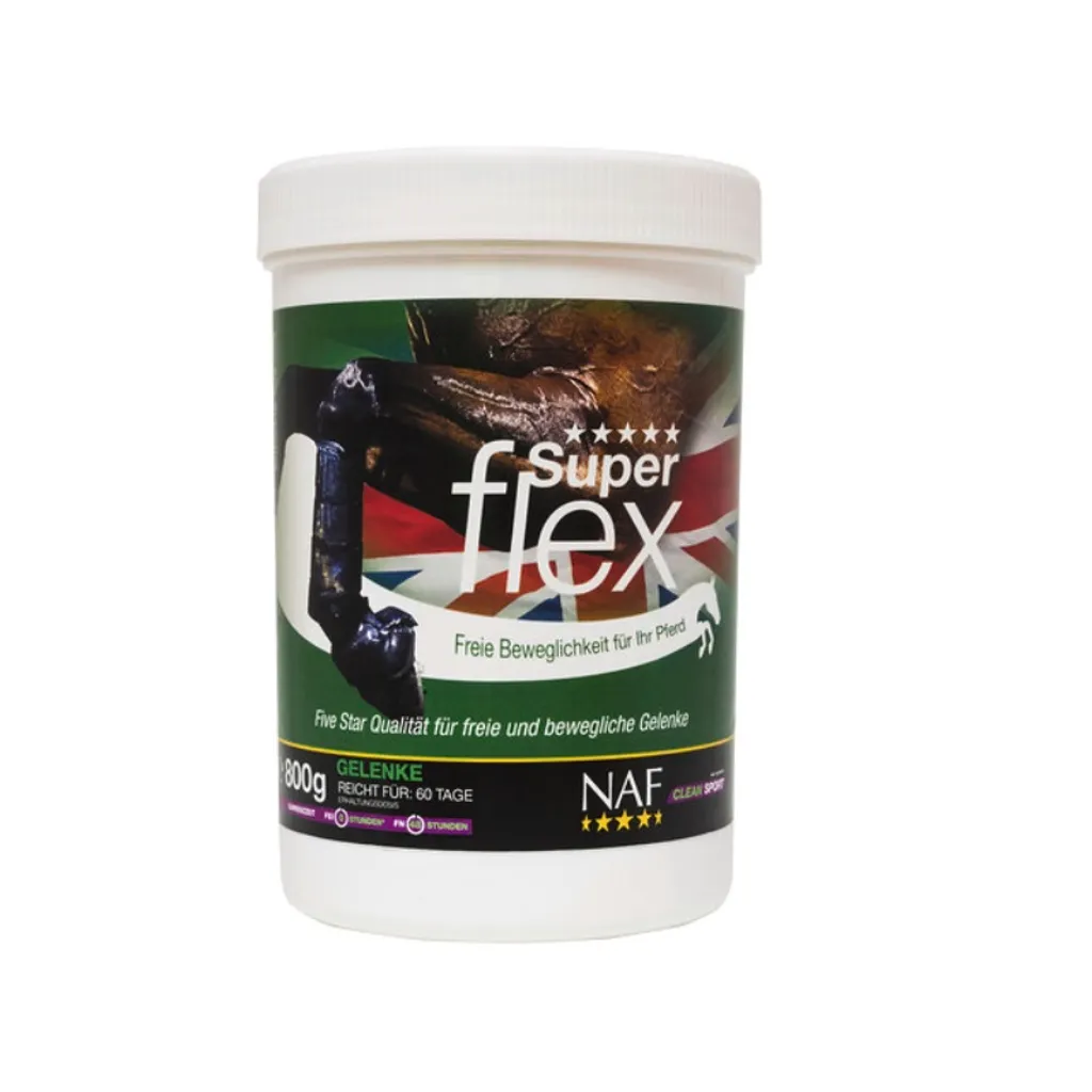 Complément NAF Superflex pour articulations du cheval, pot 800 g