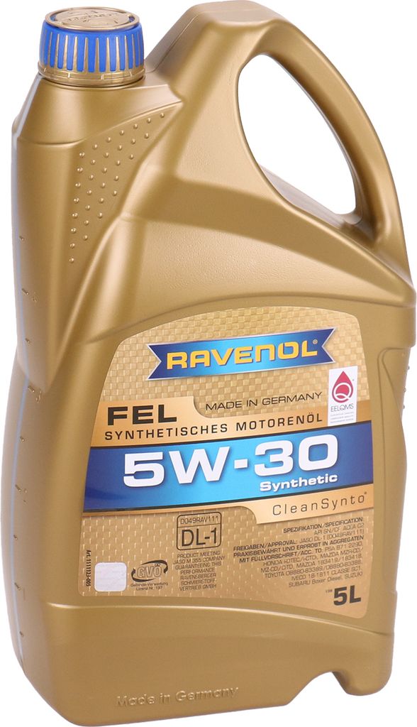 Ravenol FEL SAE 5W 30 synthetisches Mid SAPS Leichtlauf Motorenöl 5L