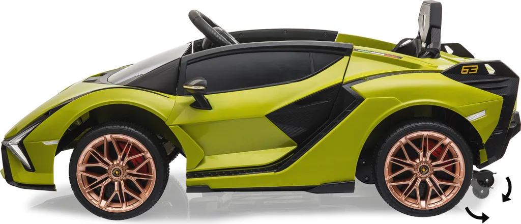 Lamborghini Enfant 12V Vert FKP 37 : Cadeau Idéal pour Jouer Dehors - 4