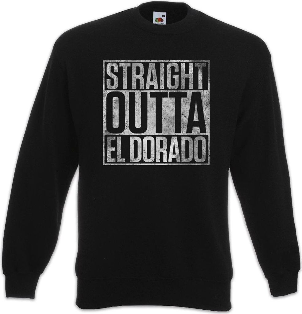 Urban Backwoods Straight Outta El Dorado, Sweatshirt, Farbe: Schwarz, Größe: 3XL